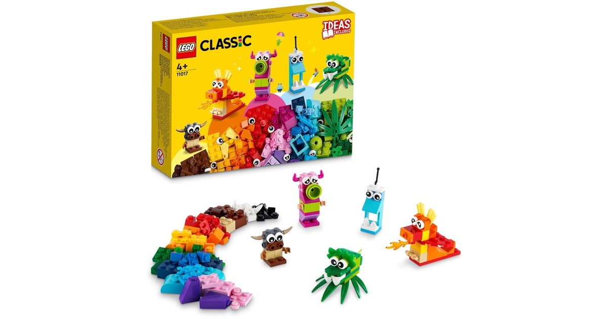 LEGO 11017 Classic Kreative Monster, Konstruktionsspielzeug