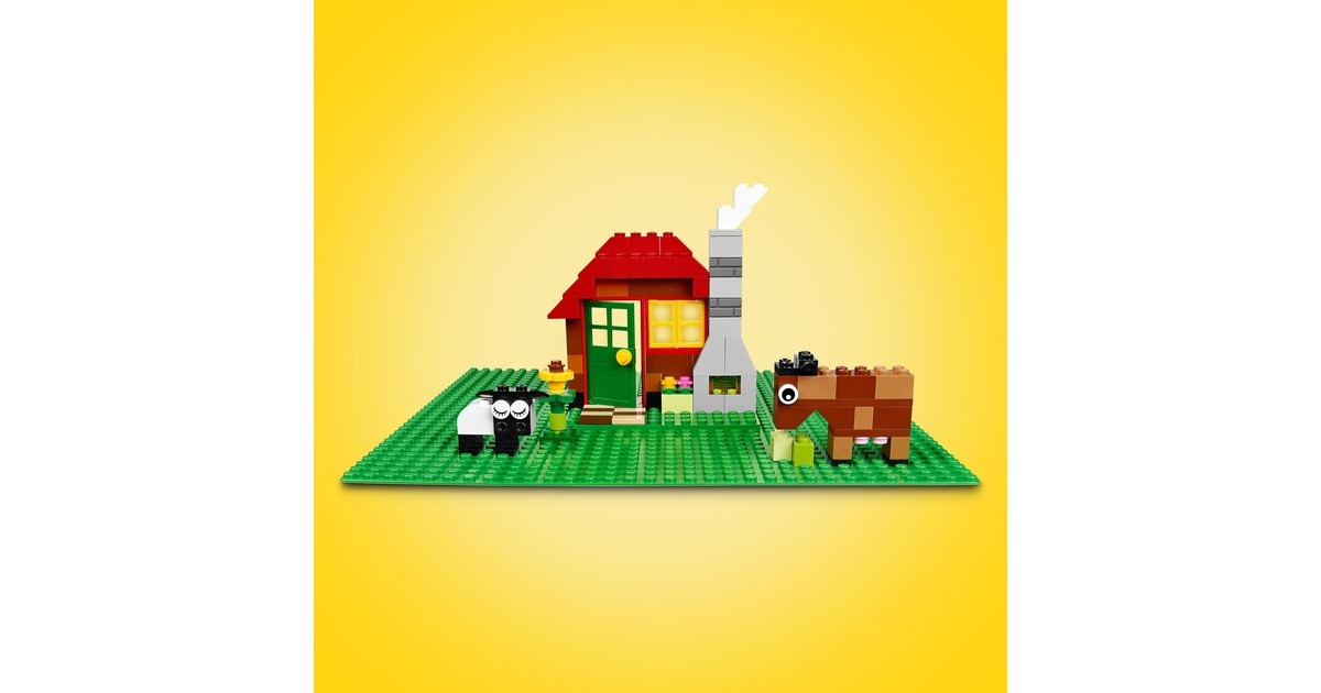 LEGO 11023 Classic Grüne Bauplatte, Konstruktionsspielzeug(grün, Quadratische Grundplatte mit 32x32 Noppen)