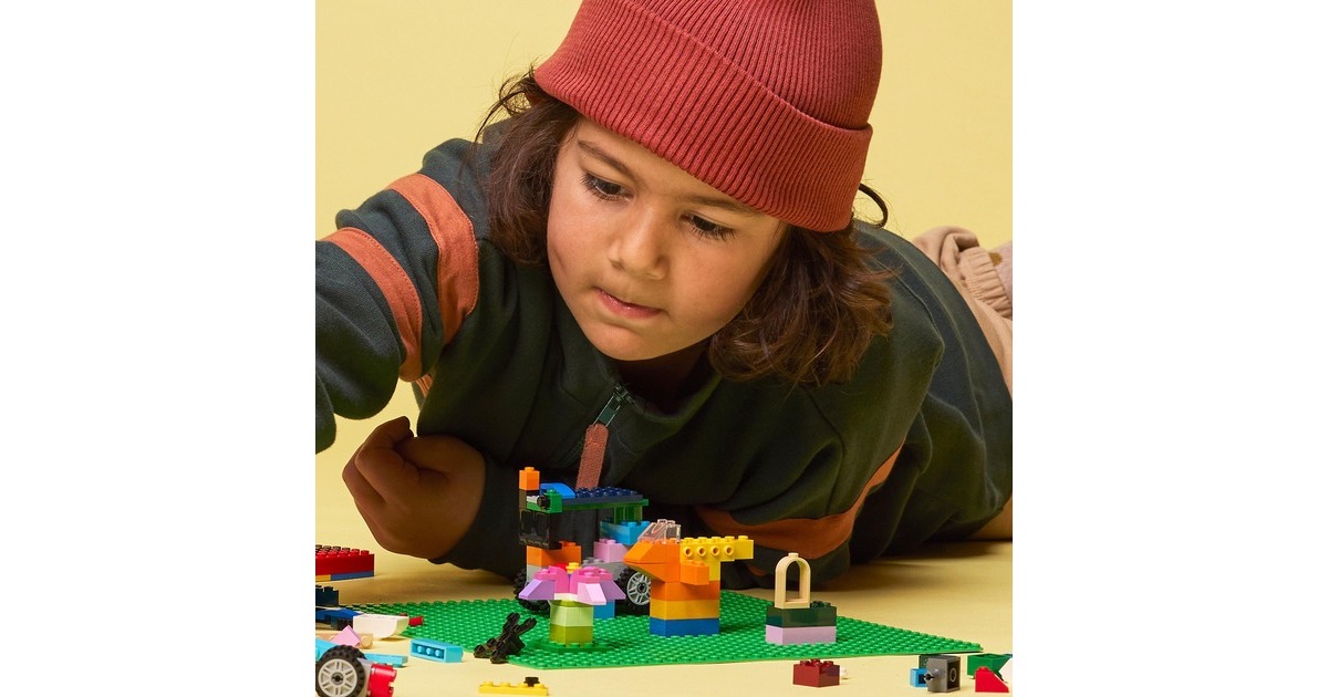 LEGO 11023 Classic Grüne Bauplatte, Konstruktionsspielzeug(grün, Quadratische Grundplatte mit 32x32 Noppen)