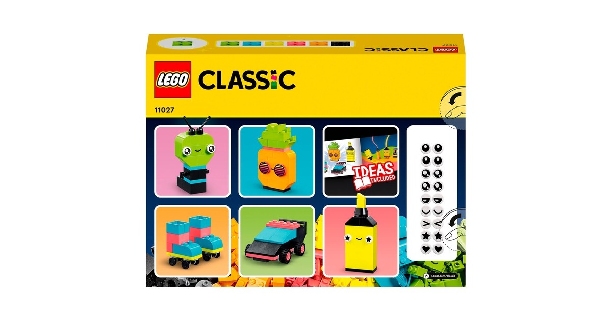 LEGO 11027 Classic Neon Kreativ-Bauset, Konstruktionsspielzeug