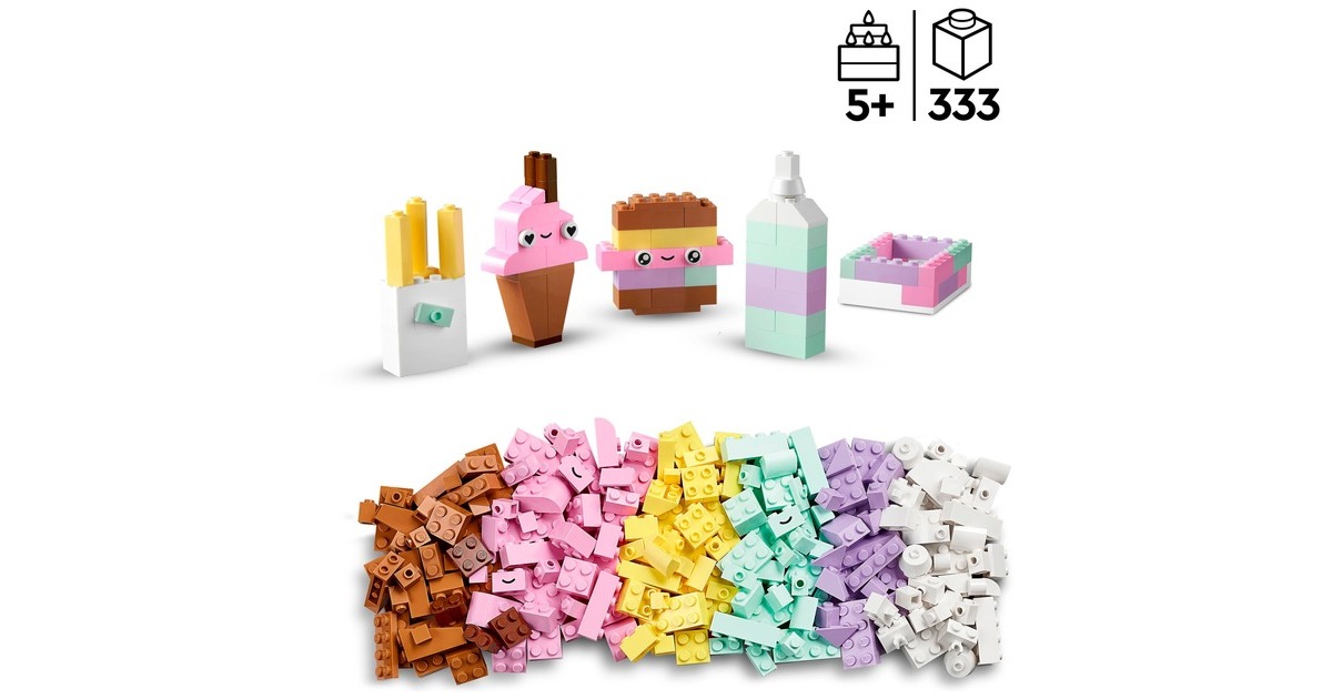 LEGO 11028 Classic Pastell Kreativ-Bauset, Konstruktionsspielzeug