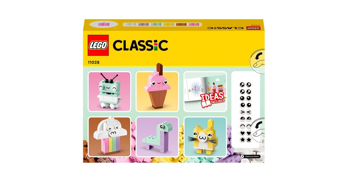 LEGO 11028 Classic Pastell Kreativ-Bauset, Konstruktionsspielzeug
