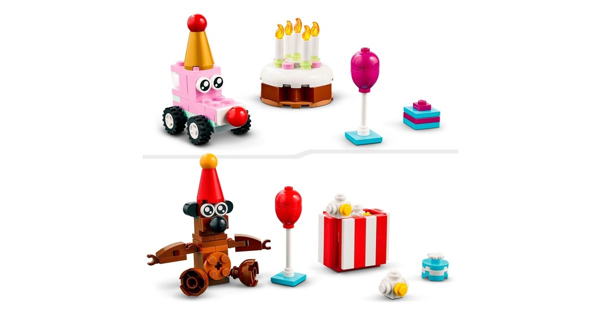LEGO 11029 Classic Party Kreativ-Bauset, Konstruktionsspielzeug