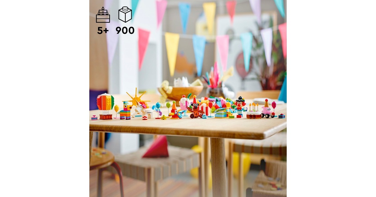 LEGO 11029 Classic Party Kreativ-Bauset, Konstruktionsspielzeug