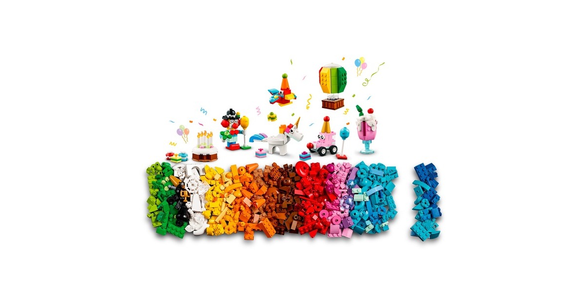 LEGO 11029 Classic Party Kreativ-Bauset, Konstruktionsspielzeug