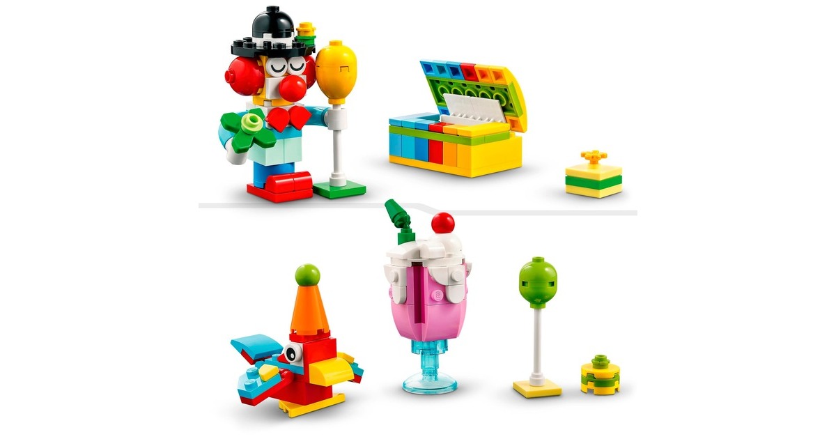LEGO 11029 Classic Party Kreativ-Bauset, Konstruktionsspielzeug