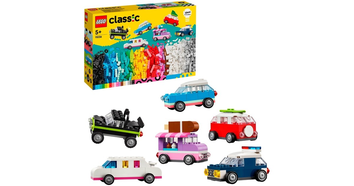 LEGO 11036 Classic Kreative Fahrzeuge, Konstruktionsspielzeug