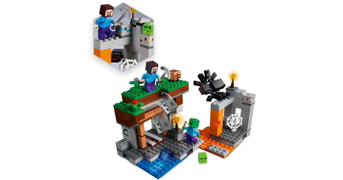 LEGO 21166 Minecraft Die verlassene Mine, Konstruktionsspielzeug