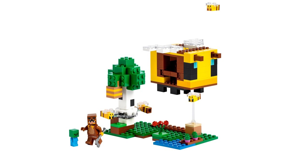 LEGO 21241 Minecraft Das Bienenhäuschen, Konstruktionsspielzeug