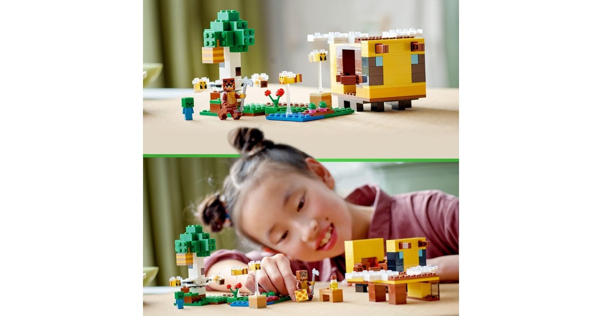 LEGO 21241 Minecraft Das Bienenhäuschen, Konstruktionsspielzeug
