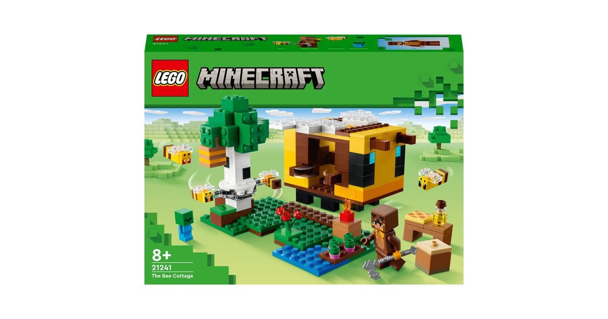 LEGO 21241 Minecraft Das Bienenhäuschen, Konstruktionsspielzeug