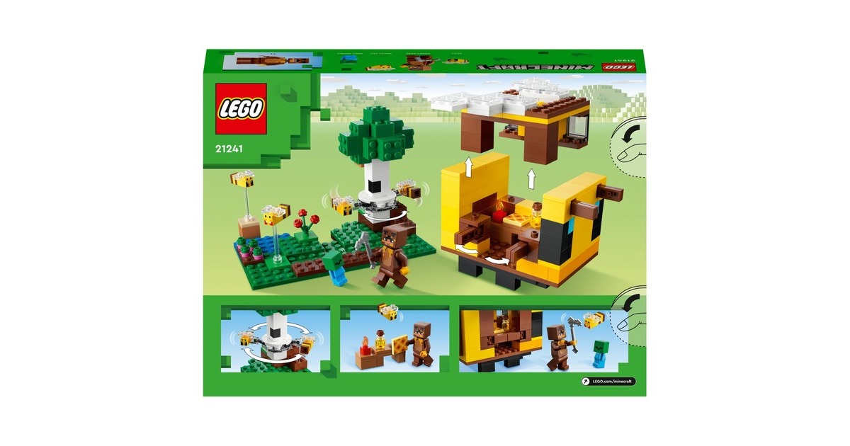 LEGO 21241 Minecraft Das Bienenhäuschen, Konstruktionsspielzeug