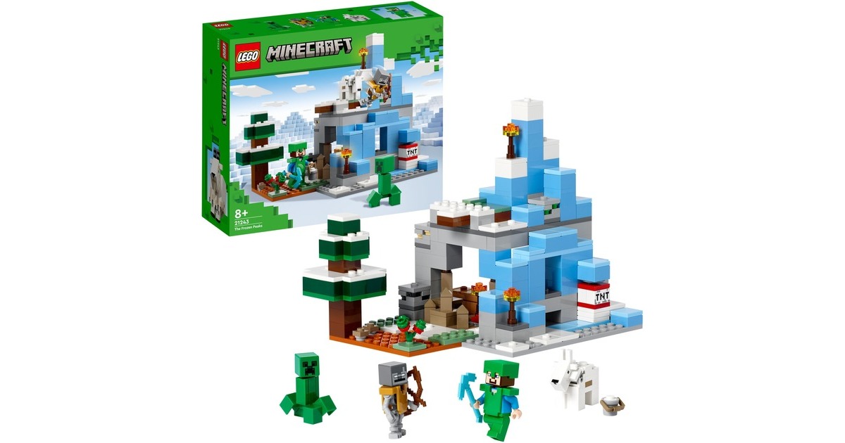 LEGO 21243 Minecraft Die Vereisten Gipfel, Konstruktionsspielzeug