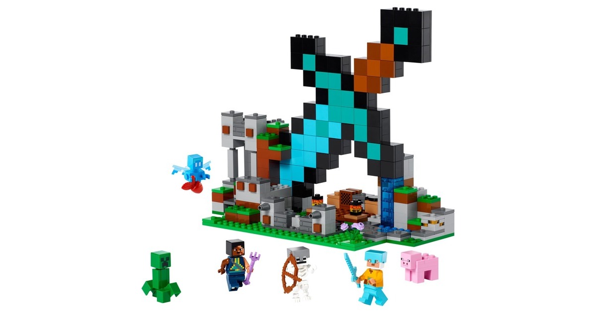 LEGO 21244 Minecraft Der Schwert-Außenposten, Konstruktionsspielzeug