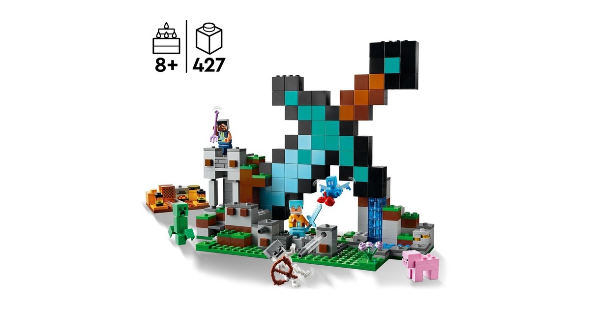 LEGO 21244 Minecraft Der Schwert-Außenposten, Konstruktionsspielzeug