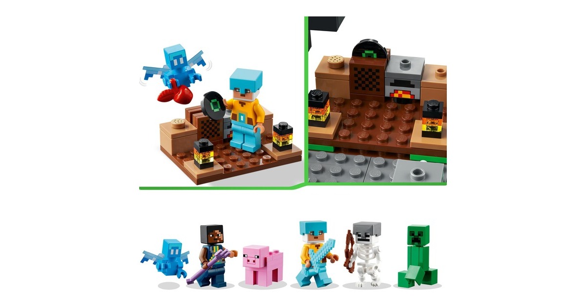 LEGO 21244 Minecraft Der Schwert-Außenposten, Konstruktionsspielzeug