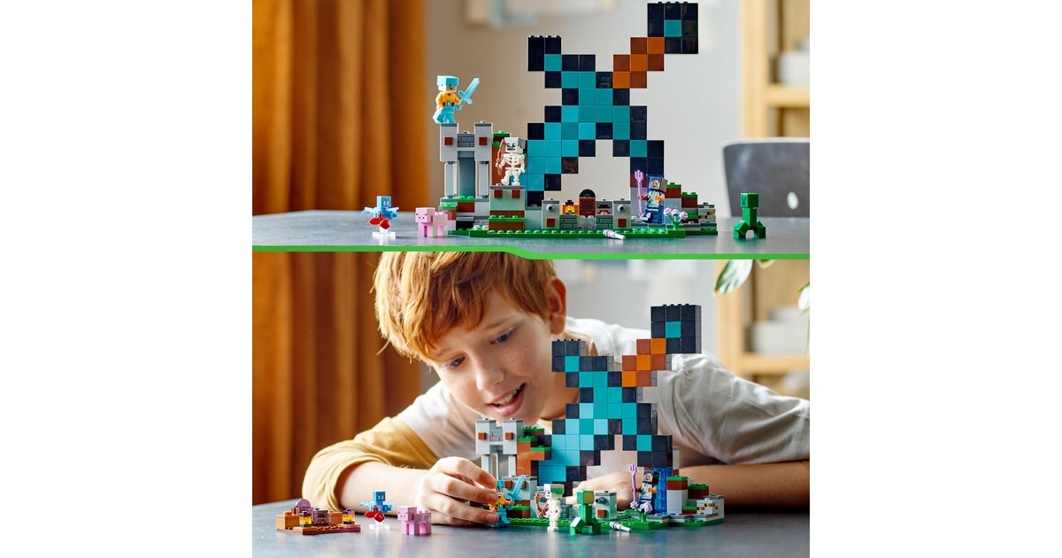LEGO 21244 Minecraft Der Schwert-Außenposten, Konstruktionsspielzeug