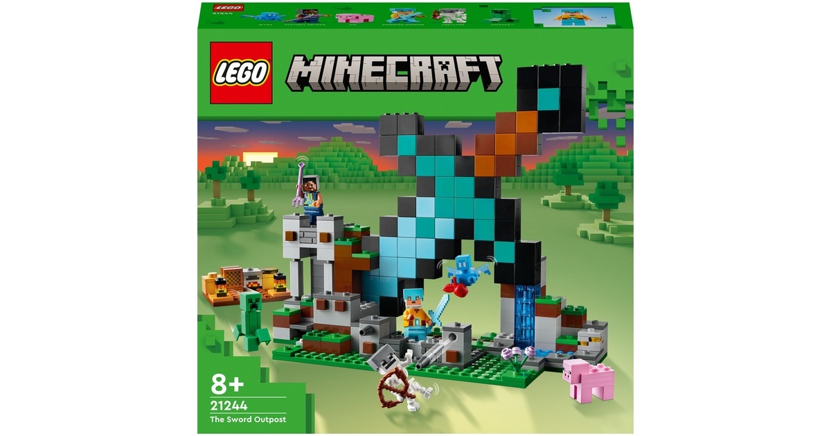 LEGO 21244 Minecraft Der Schwert-Außenposten, Konstruktionsspielzeug