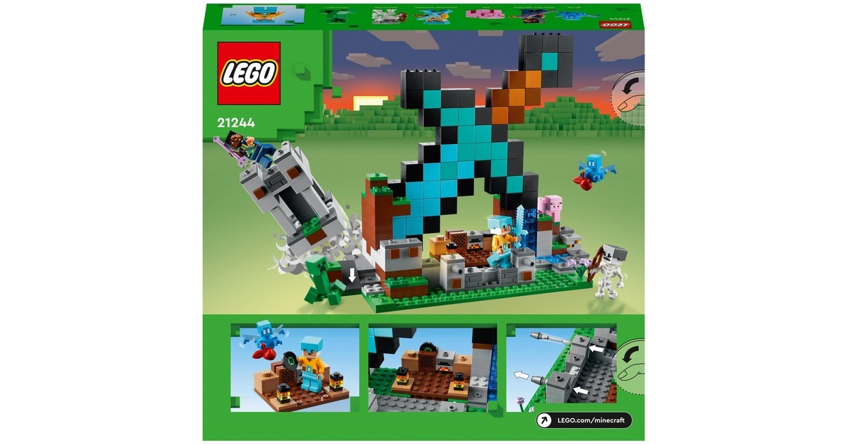 LEGO 21244 Minecraft Der Schwert-Außenposten, Konstruktionsspielzeug