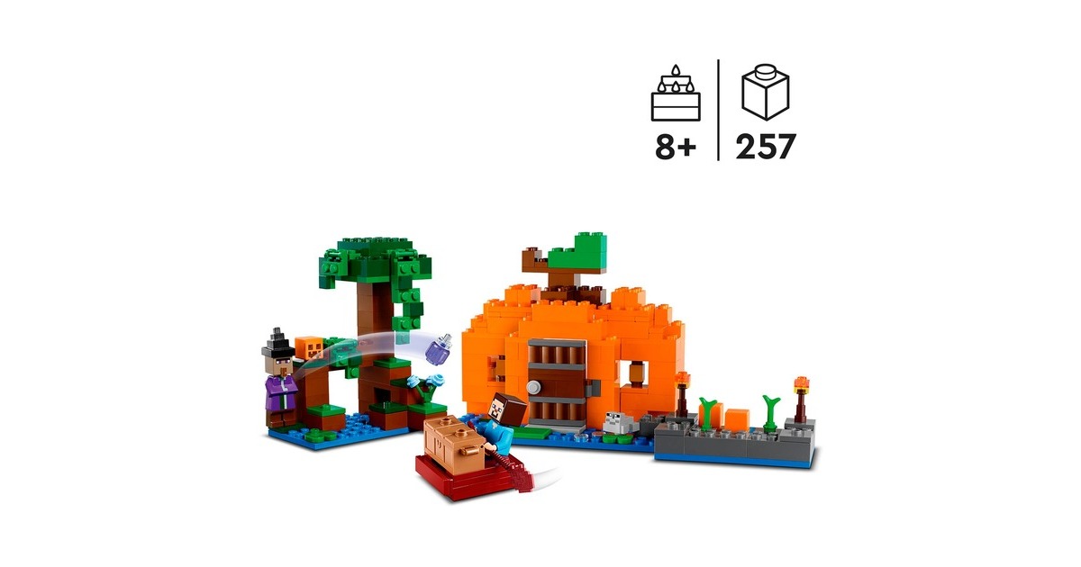 LEGO 21248 Minecraft Die Kürbisfarm, Konstruktionsspielzeug