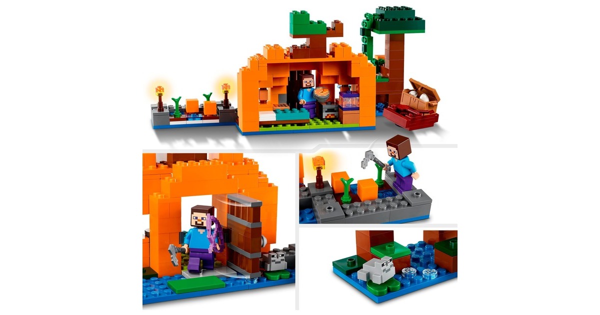 LEGO 21248 Minecraft Die Kürbisfarm, Konstruktionsspielzeug