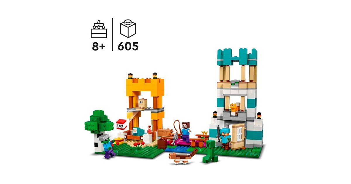 LEGO 21249 Minecraft Die Crafting-Box 4.0, Konstruktionsspielzeug