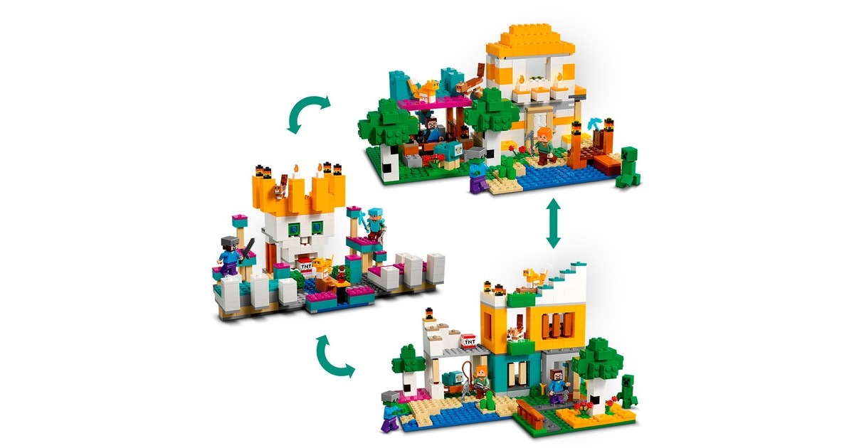 LEGO 21249 Minecraft Die Crafting-Box 4.0, Konstruktionsspielzeug