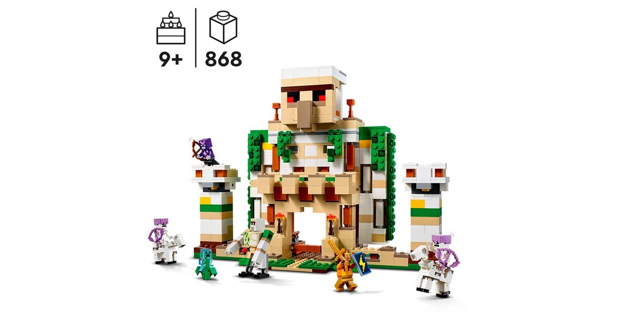 LEGO 21250 Minecraft Die Eisengolem-Festung, Konstruktionsspielzeug