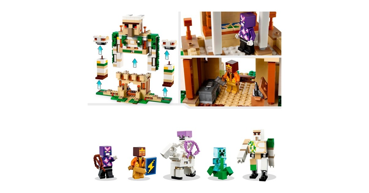 LEGO 21250 Minecraft Die Eisengolem-Festung, Konstruktionsspielzeug