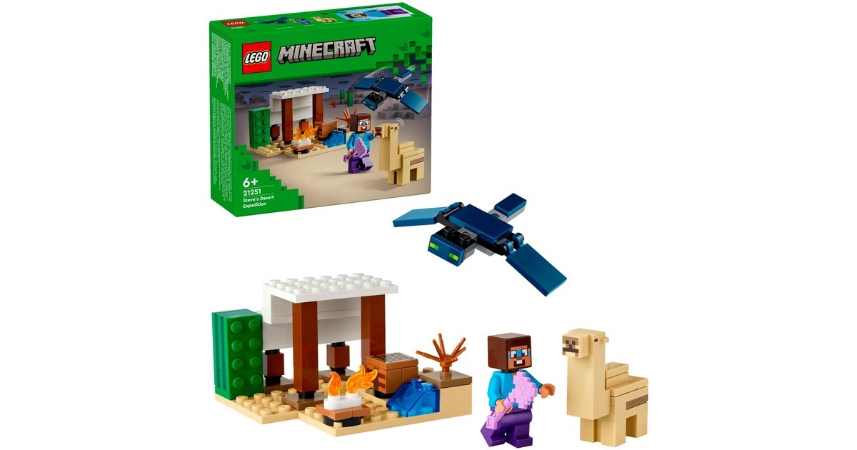 LEGO 21251 Minecraft Steves Wüstenexpedition, Konstruktionsspielzeug