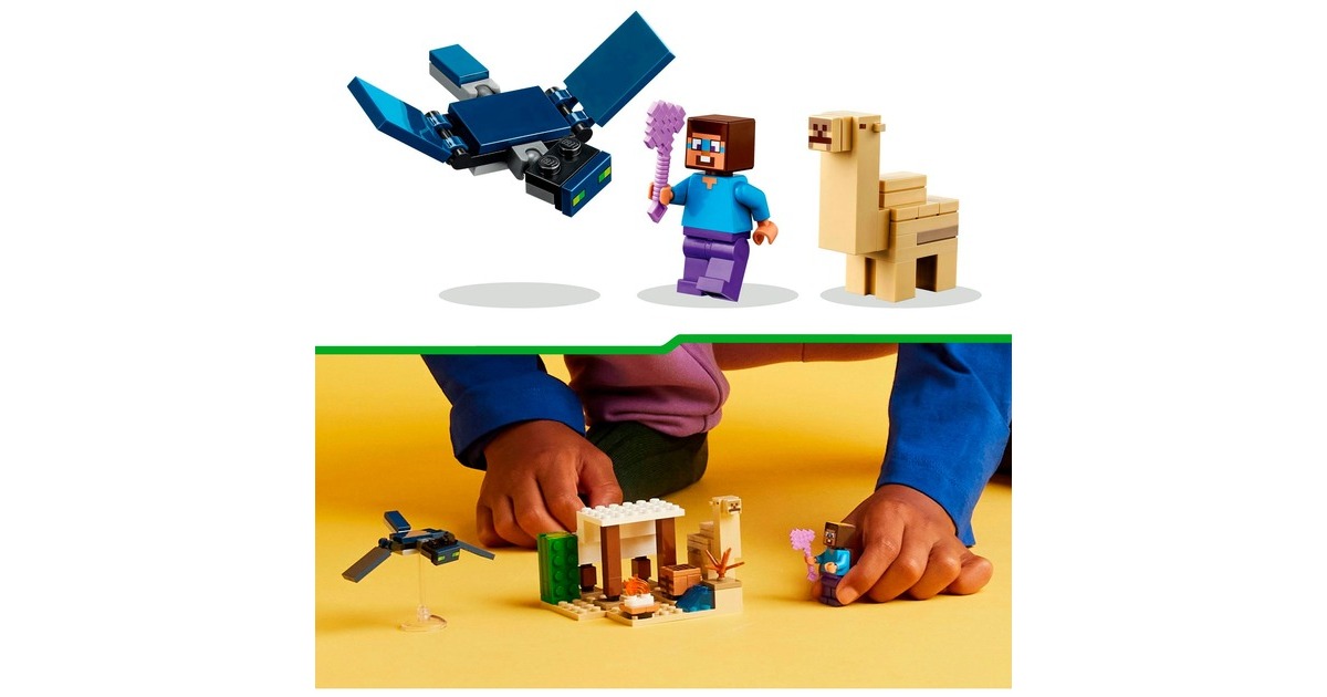 LEGO 21251 Minecraft Steves Wüstenexpedition, Konstruktionsspielzeug