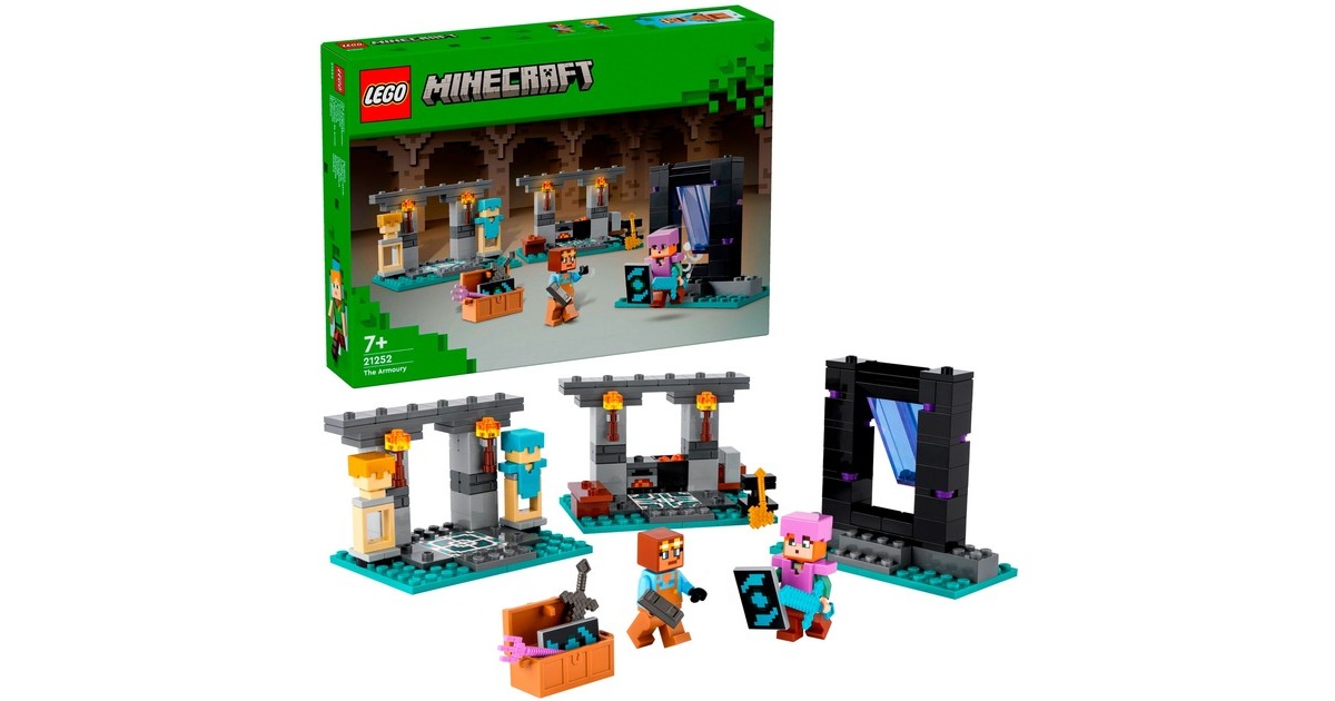 LEGO 21252 Minecraft Die Waffenkammer, Konstruktionsspielzeug