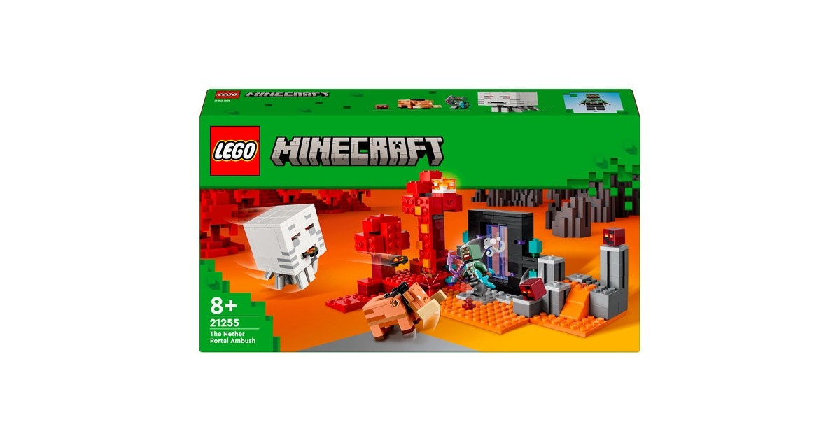 LEGO 21255 Minecraft Hinterhalt am Netherportal, Konstruktionsspielzeug