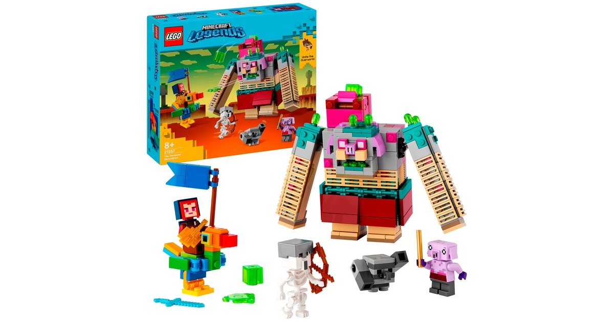 LEGO 21257 Minecraft Showdown mit dem Verschlinger, Konstruktionsspielzeug