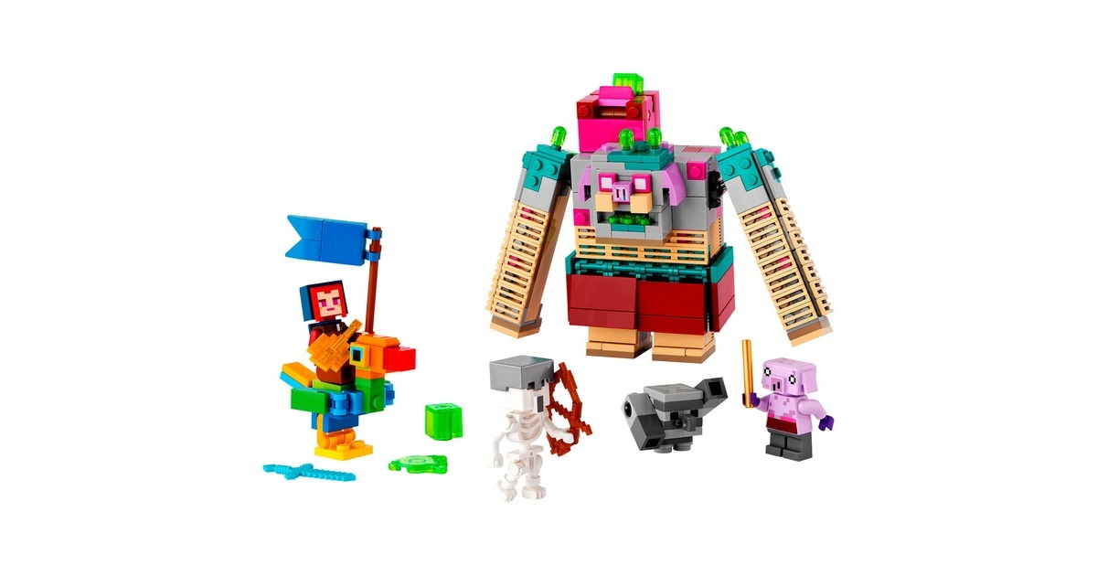 LEGO 21257 Minecraft Showdown mit dem Verschlinger, Konstruktionsspielzeug