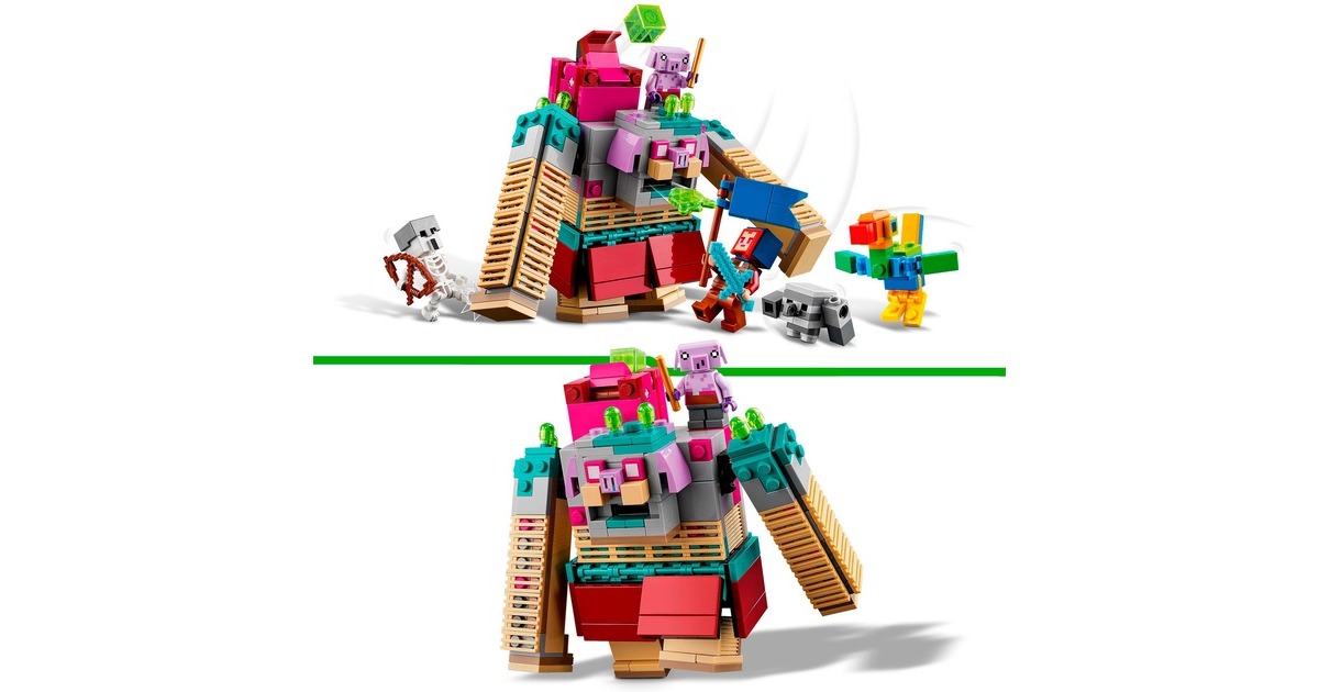 LEGO 21257 Minecraft Showdown mit dem Verschlinger, Konstruktionsspielzeug