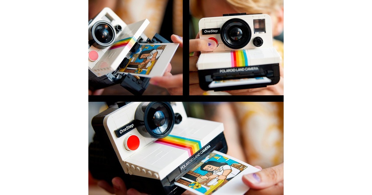 LEGO 21345 Ideas Polaroid OneStep SX-70 Sofortbildkamera, Konstruktionsspielzeug