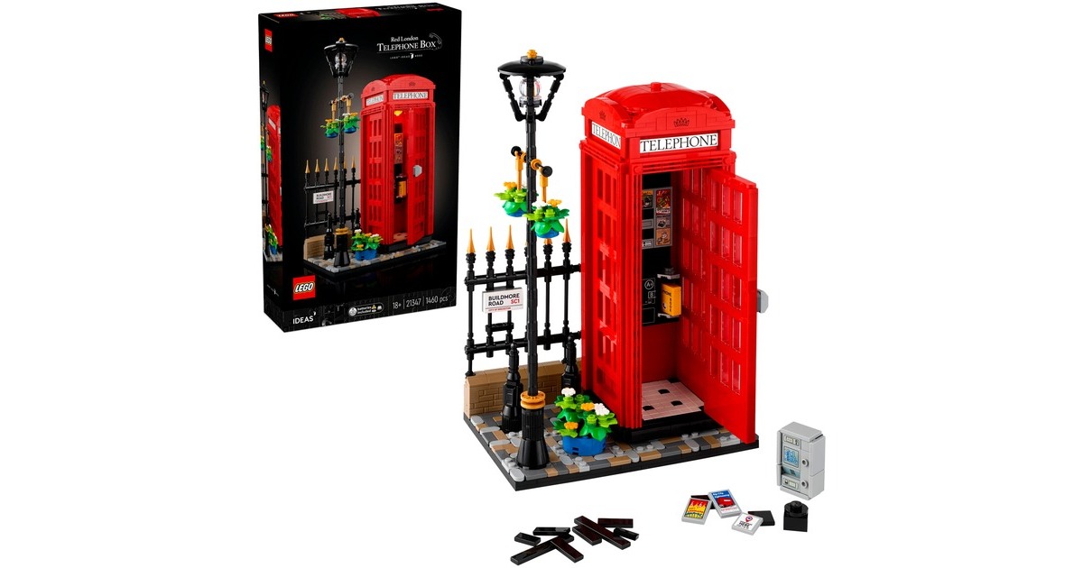 LEGO 21347 Ideas Rote Londoner Telefonzelle, Konstruktionsspielzeug