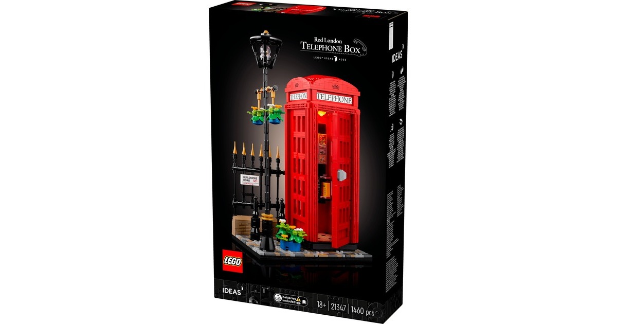 LEGO 21347 Ideas Rote Londoner Telefonzelle, Konstruktionsspielzeug