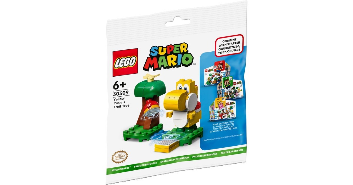 LEGO 30509 Super Mario Obstbaum des gelben Yoshi, Konstruktionsspielzeug(Erweiterungsset)