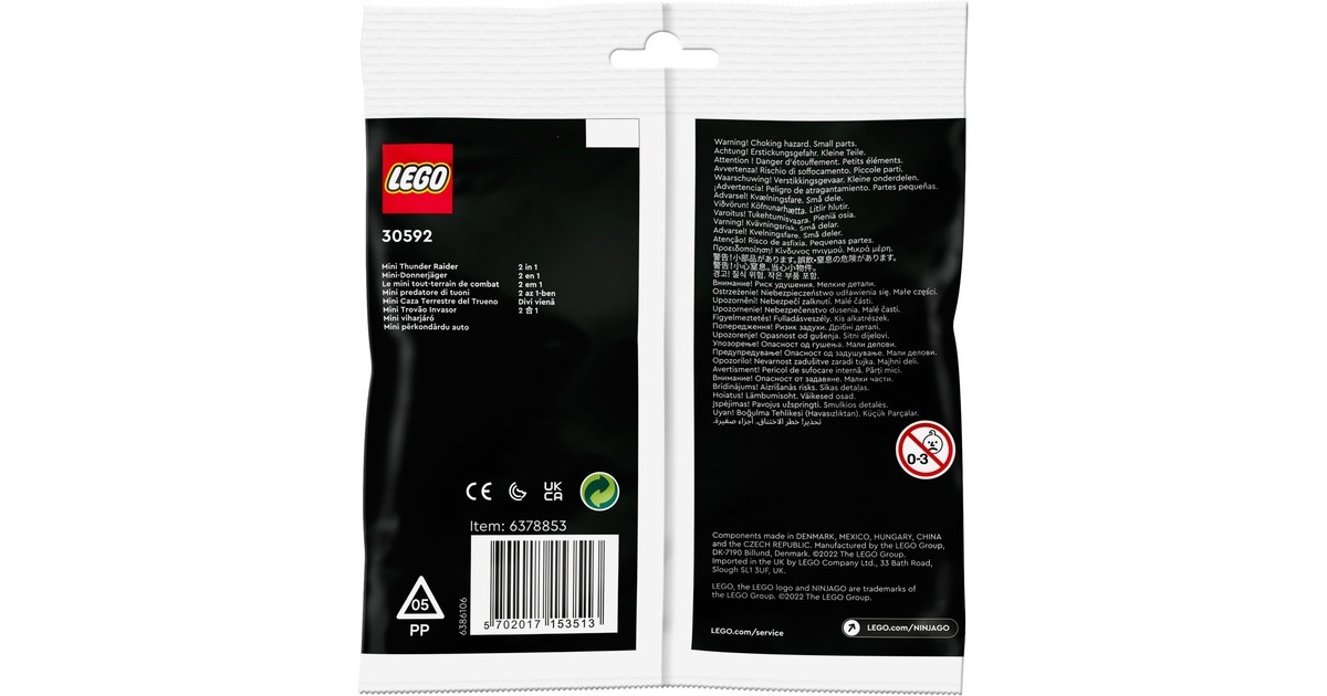 LEGO 30592 Ninjago Mini-Donnerjäger, Konstruktionsspielzeug