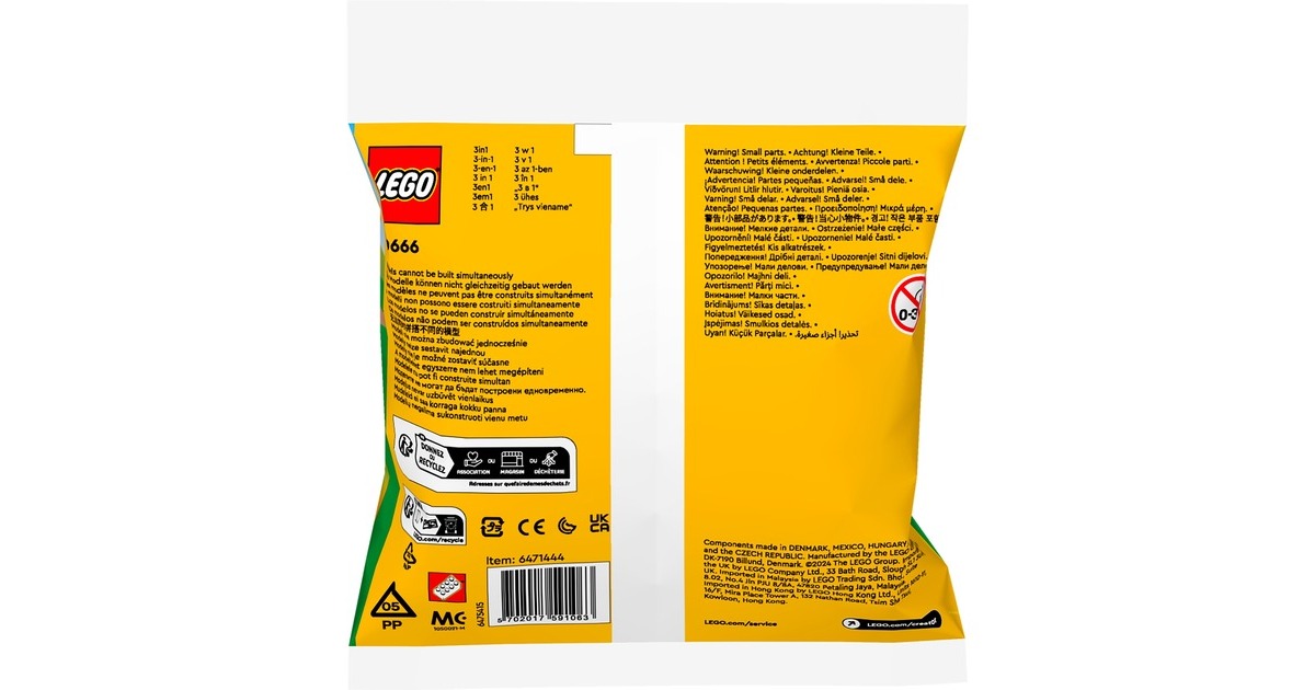 LEGO 30666 Creator 3-in-1 Geschenkset mit Tieren, Konstruktionsspielzeug