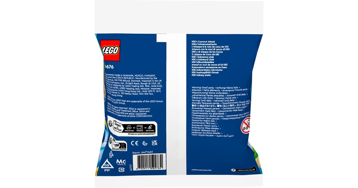 LEGO 30676 Sonic the Hedgehog Kikis Kokosnussattacke, Konstruktionsspielzeug