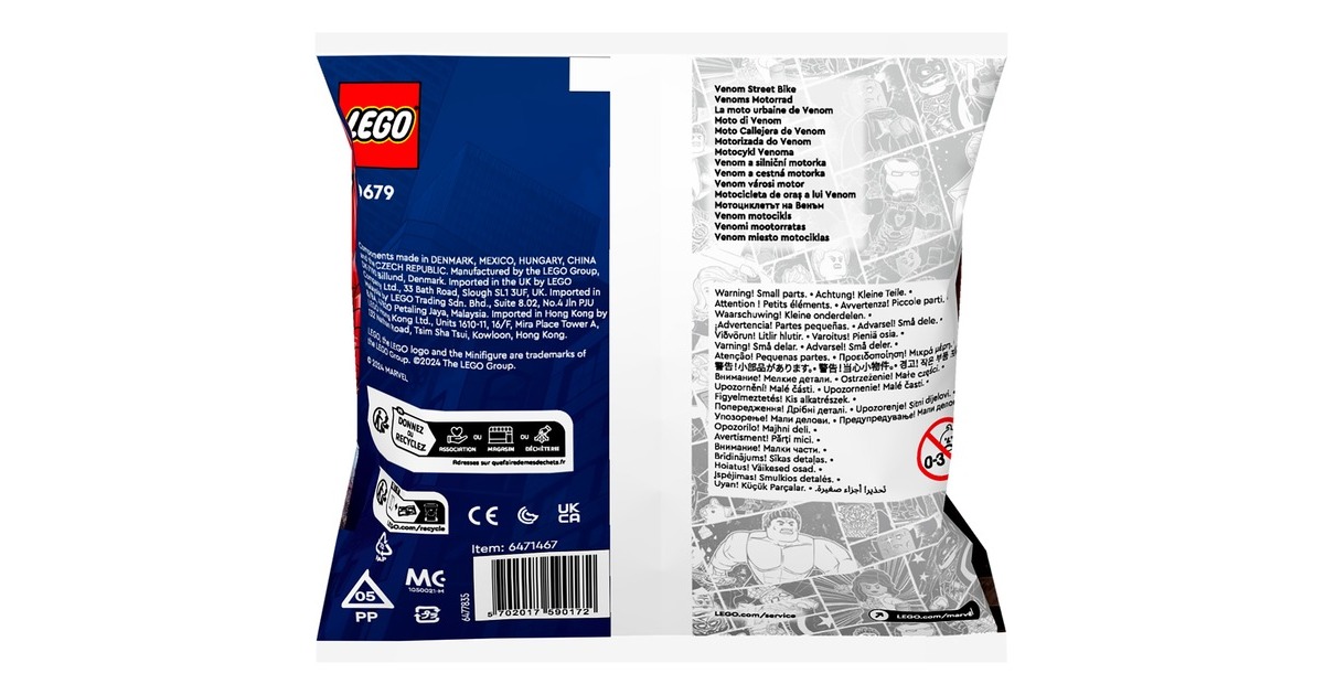 LEGO 30679 Super Heroes Venoms Motorrad, Konstruktionsspielzeug
