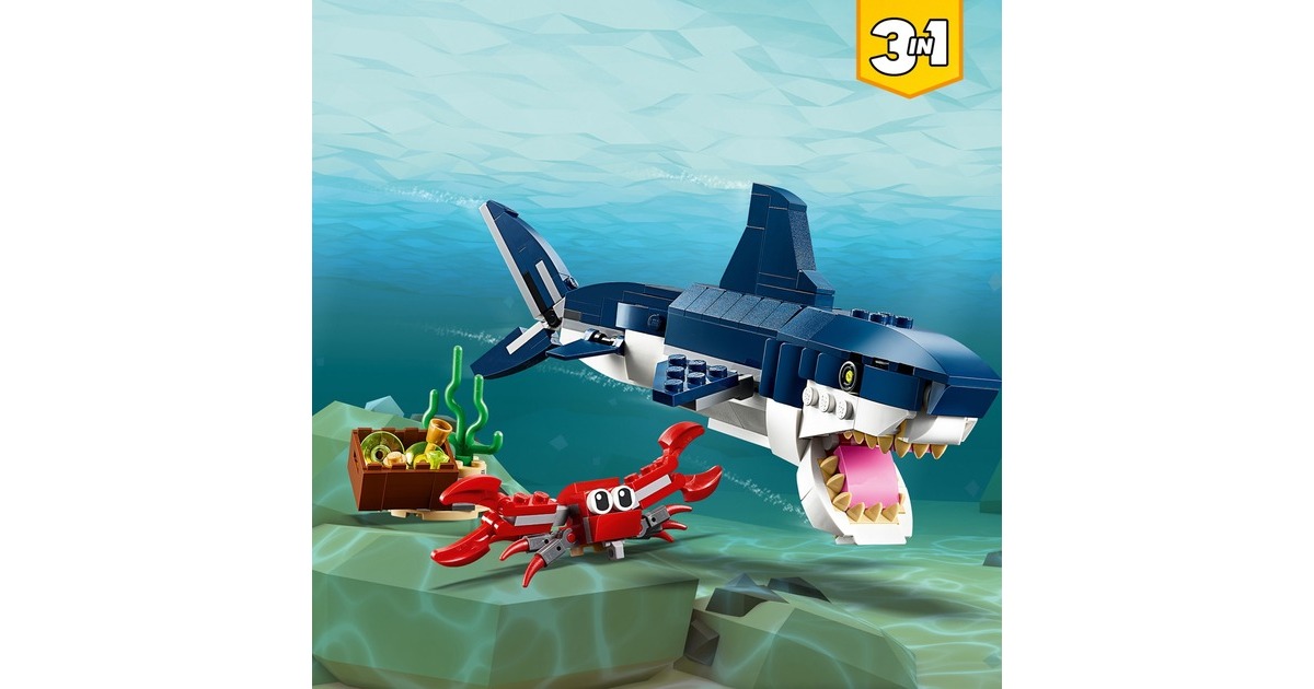 LEGO 31088 Creator Bewohner der Tiefsee, Konstruktionsspielzeug