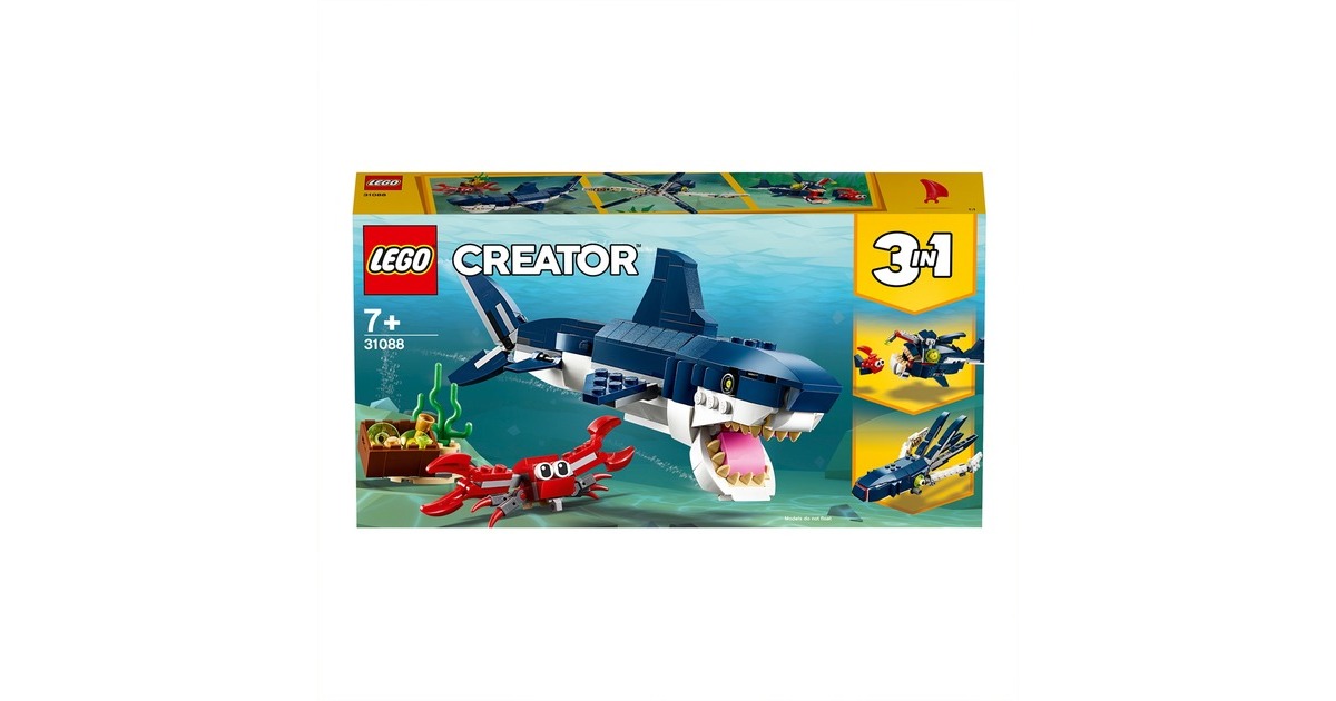 LEGO 31088 Creator Bewohner der Tiefsee, Konstruktionsspielzeug