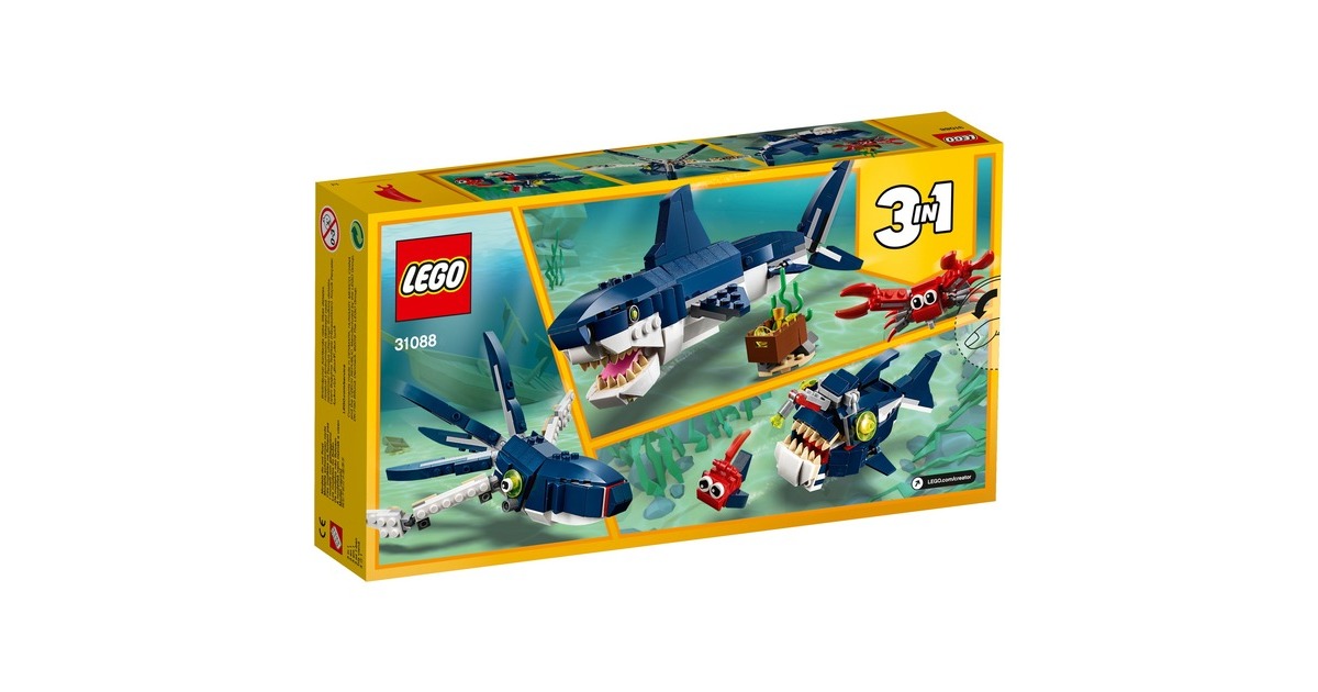 LEGO 31088 Creator Bewohner der Tiefsee, Konstruktionsspielzeug