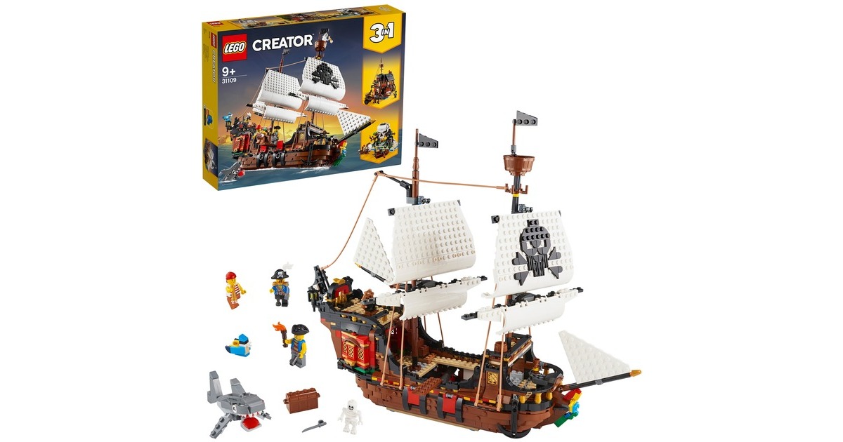 LEGO 31109 Creator Piratenschiff, Konstruktionsspielzeug