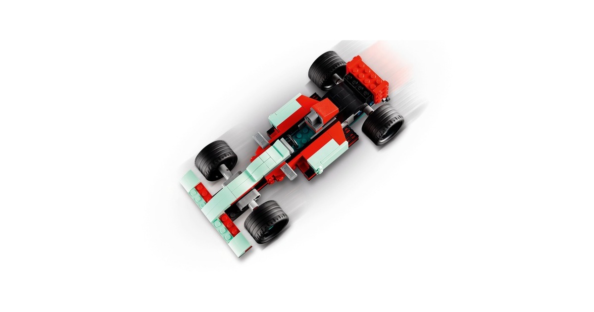 LEGO 31127 Creator 3-in-1 Straßenflitzer, Konstruktionsspielzeug(Rennwagen, Muscle Car und Hot Road)
