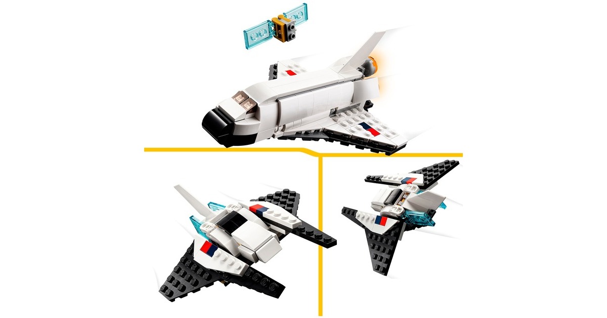 LEGO 31134 Creator 3-in-1 Spaceshuttle, Konstruktionsspielzeug